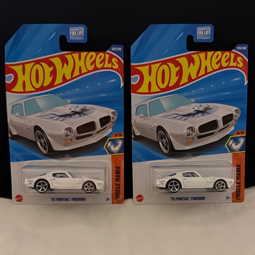 Hot Wheels White '73 Pontiac Firebird Toy Car